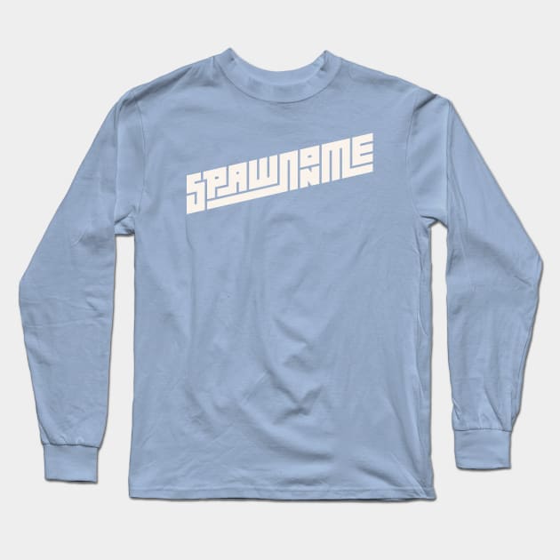 SOM BANNER TEE (WHITE) Long Sleeve T-Shirt by Spawn On Me Podcast